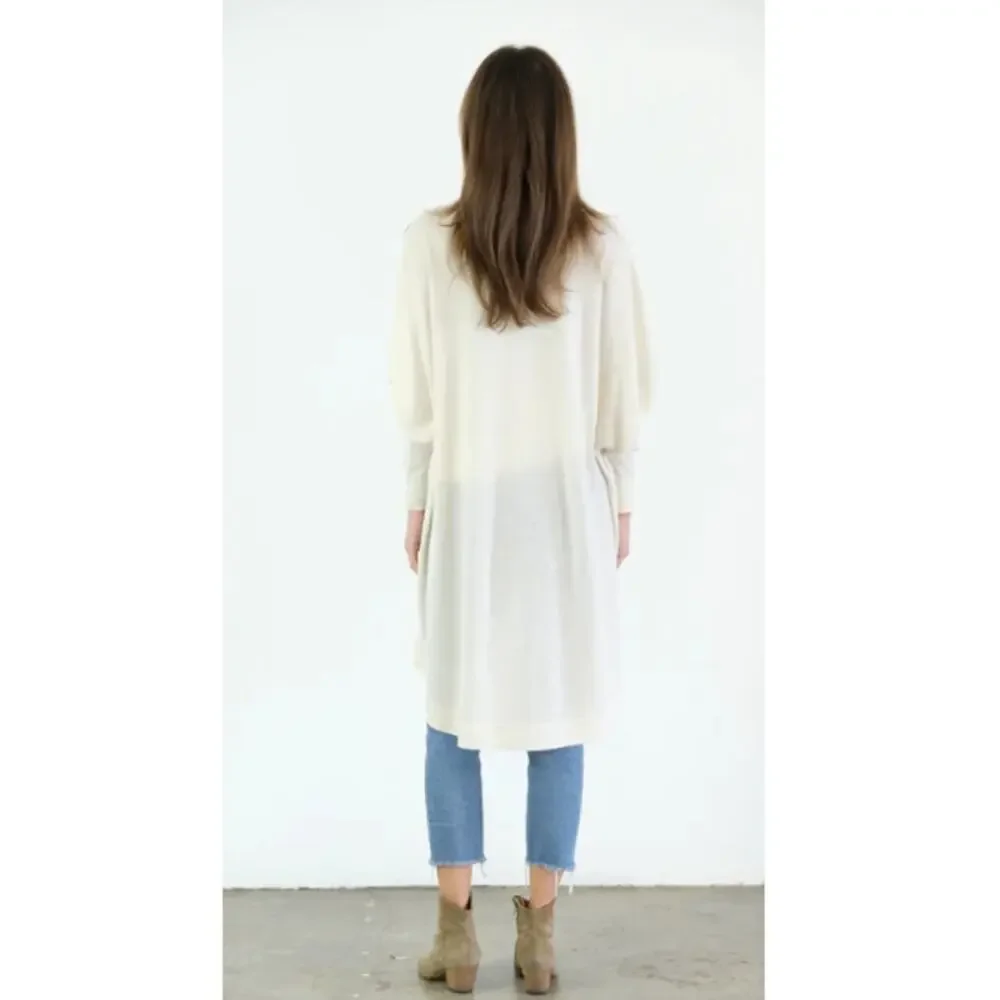 Kathryn McCarron Ivory Riviera Paper Thin Cashmere Wrap One Size